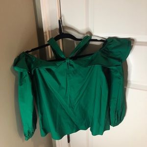 JCrew green blouse